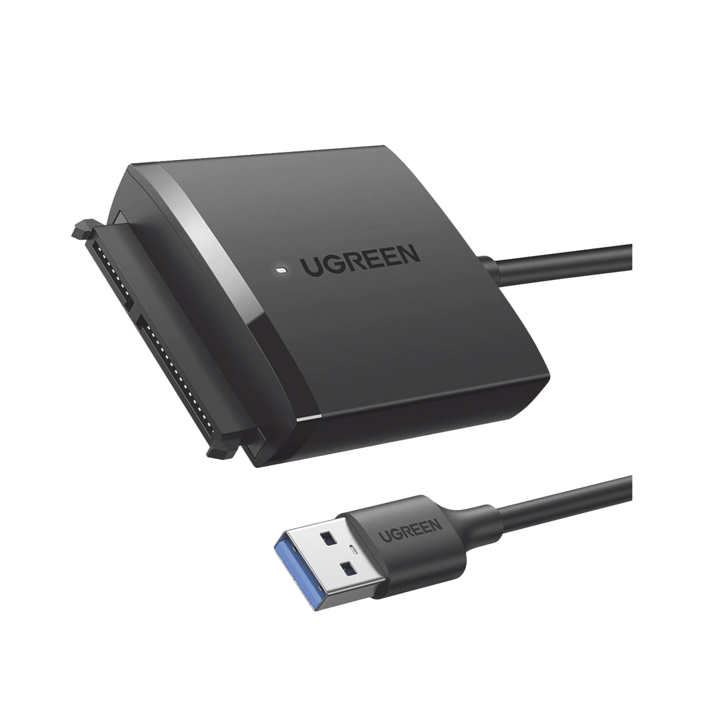 UGREEN Adaptador USB 3.0 a SATA III / Compatible con Disco Duro HDD y SSD de 2.5" y 3.5" de hasta 12 TB/ Velocidad USB 3.0 de hasta 5 Gbps / Alta Velocidad con UASP & TRIM / Cable de 50 cm