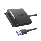 UGREEN Adaptador USB 3.0 a SATA III / Compatible con Disco Duro HDD y SSD de 2.5" y 3.5" de hasta 12 TB/ Velocidad USB 3.0 de hasta 5 Gbps / Alta Velocidad con UASP & TRIM / Cable de 50 cm