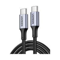 UGREEN Cable USB-C a USB-C / 1 Metro / Carcasa de Aluminio / Nylon Trenzado / Transferencia de Datos Hasta 480 Mbps / Soporta Carga Rápida de hasta 100W / 2 años de  Garantía