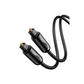 Cable Óptico Toslink (S/PDIF) de Alta Calidad para Audio Digital  3 Metros  Tapa de Proteccion  Dolby 7.1 Canales