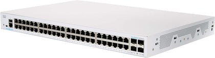 Conmutador Ethernet Cisco CBS250-48T-4G 48 Puertos Gestionable - 2 Capa compatible - Modular - Fibra Óptica, Par trenzado