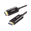 Cable HDMI de 10 Metros por Fibra Óptica 8K@60Hz / Fibra de 4 núcleos + Cobre estañado de 7 núcleos / Compatible con HDMI 2.1 / Alta velocidad 18 Gbps / 3D / HDR / Caja de Aleacion Zinc / Premium