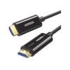 Cable HDMI de 30 Metros por Fibra Óptica 8K@60Hz / Fibra de 4 núcleos + Cobre estañado de 7 núcleos / Compatible con HDMI 2.1 / Alta velocidad 18 Gbps / 3D / HDR / Caja de Aleacion Zinc / Premium