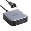 UGREEN Cargador de escritorio de 100W / 4 Puertos de Carga Rápida / 3 USB-C / 1 USB-A / Tecnología GaN II +SIC / Power Delivery 3.0 / Quick Charge 4.0 / Chip Confiable y Carga Inteligente / Optimiza la Experiencia de Carga