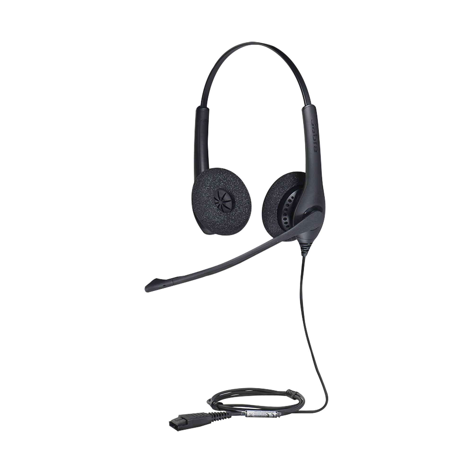Jabra Biz 1500 Duo, auricular profesional con cancelación de ruido, ideal para contact center con conexión QD (1519-0157)