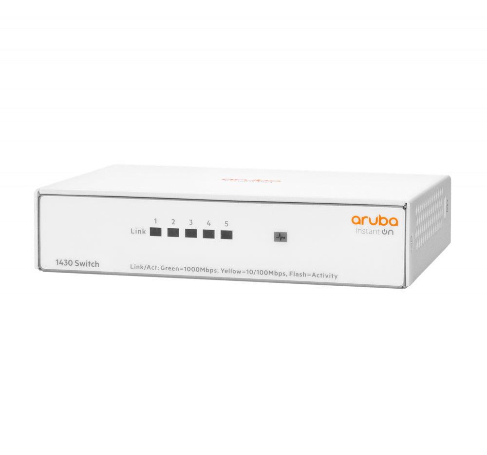 Hpe Aruba Networking - Switch Instant On 1430 - 5 Puertos [ 1 Gbe - Clase 2 ]/ No Administrable/ Capa 2