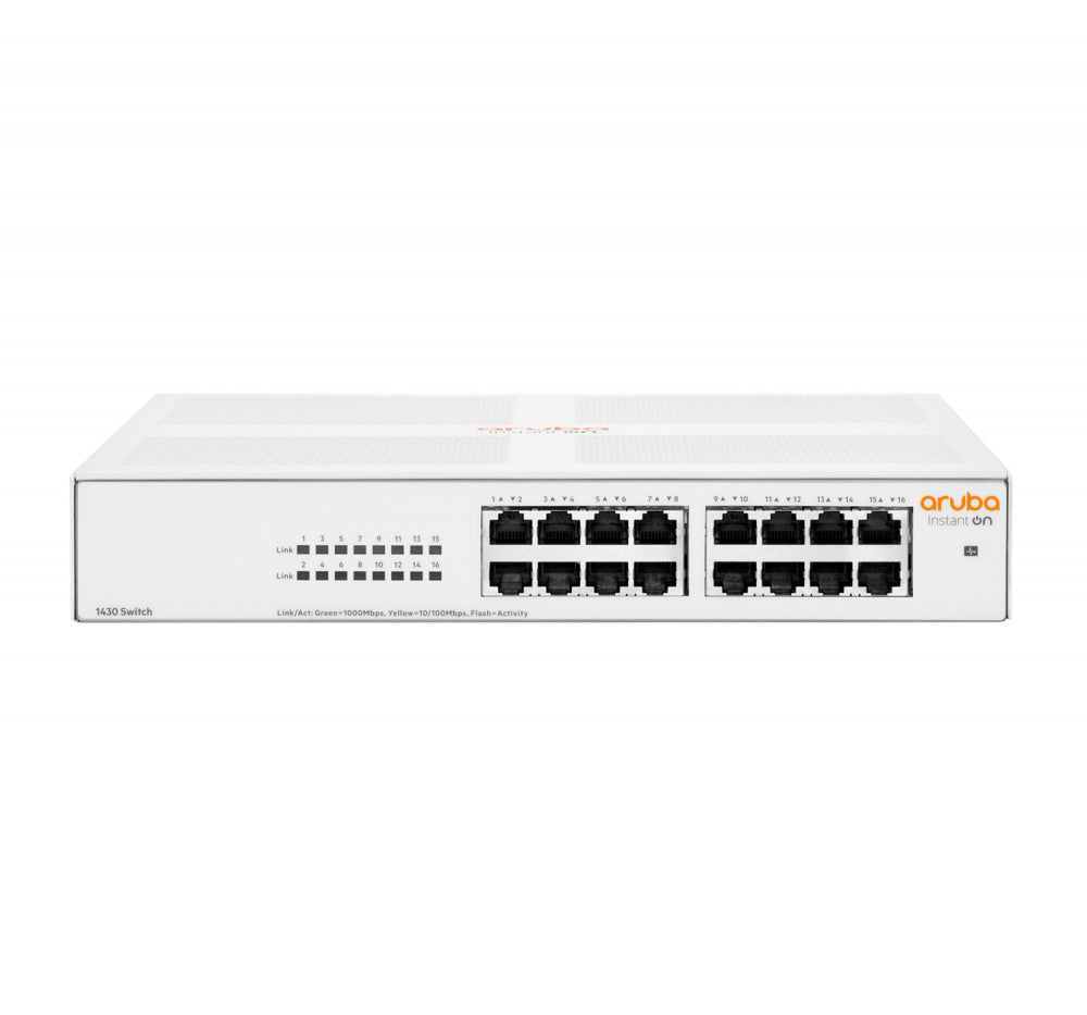 Hpe Aruba Networking - Switch Instant On 1430 - 16 Puertos [ 1 Gbe - Clase 2 ]/ No Administrable/ Capa 2