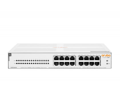 Switch Arubagigabit Ethernet Instant On 1430 16g, 16 Puertos Clase 4 Poe (124w) - 16 Puertos 1g, No Administrable