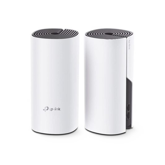 KIT de Router inalámbrico mesh Deco M4 para Hogar Doble banda AC 1200 2 puertos 10/100/1000 Mbps Compatible con Amazon Alexa