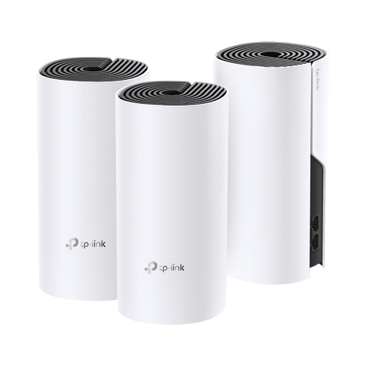 KIT Router inalámbrico Mesh Deco M4 para Hogar Doble banda AC 1200 2 puertos 10/100/1000 Mbps Compatible con Amazon Alexa