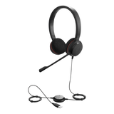 Jabra Evolve 20 DUO con conexión USB, micrófono con cancelación de ruido de ultima generación, configuración Plug and Play (4999-829-209)