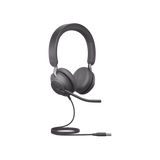 Jabra Jabra Evolve 2 40SE, Auricular stereo versión MS con aislamiento de ruido, conexión USB-A y indicador de ocupado