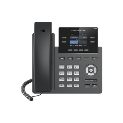Teléfono IP Grado Operador, 4 líneas SIP con 2 cuentas, pantalla a color 2.4