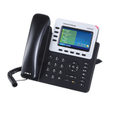Teléfono IP Empresarial para 4 líneas. Puede agregar hasta 160 BLF (teclas de marcación rápida) con cuatro GXP2200EXT
