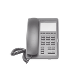 (H5 Color Negro) Teléfono IP Hotelero de gama alta, pantalla LCD de 3.5 pulgadas a color, 6 teclas programables para servicio rápido (Hotline), PoE