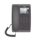 (H5W Color Negro)Teléfono IP WiFi para Hotelería, profesional de gama alta con pantalla LCD de 3.5 pulgadas a color, 6 teclas programables para servicio rápido (Hotline) PoE