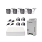 Kit de Cámaras de Seguridad TurboHD 4 Cámaras 1080p con Audio Integrado, DVR 4 Canales y Visión Nocturna a Color
