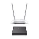 Kit de ONU Gigabit XZ000G3 con Router Inalámbrico WISP con Configuración de fábrica personalizable, 2.4 GHz, 300 Mbps, 4 Puertos LAN 10/100 Mbps, 1 Puerto WAN 10/100 Mbps, control de ancho de banda