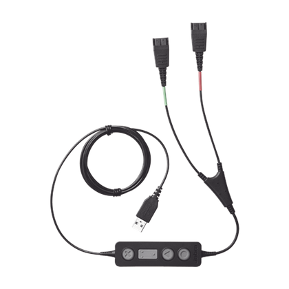 Jabra Link 265 USB/QD cable de entrenamiento, para conectar 2 diademas simultaneas con puerto USB (265-09)