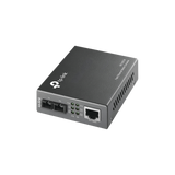 TP-LINK Convertidor Multimedia Multi-modo, 1 puerto RJ45 10/100 Mbps, conector de fibra SC, hasta 2 KM