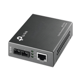 TP-LINK Convertidor Monomodo: 1 Puerto RJ45 10/100 Mbps, Conector SC, Transmisión de Fibra Hasta 20 km