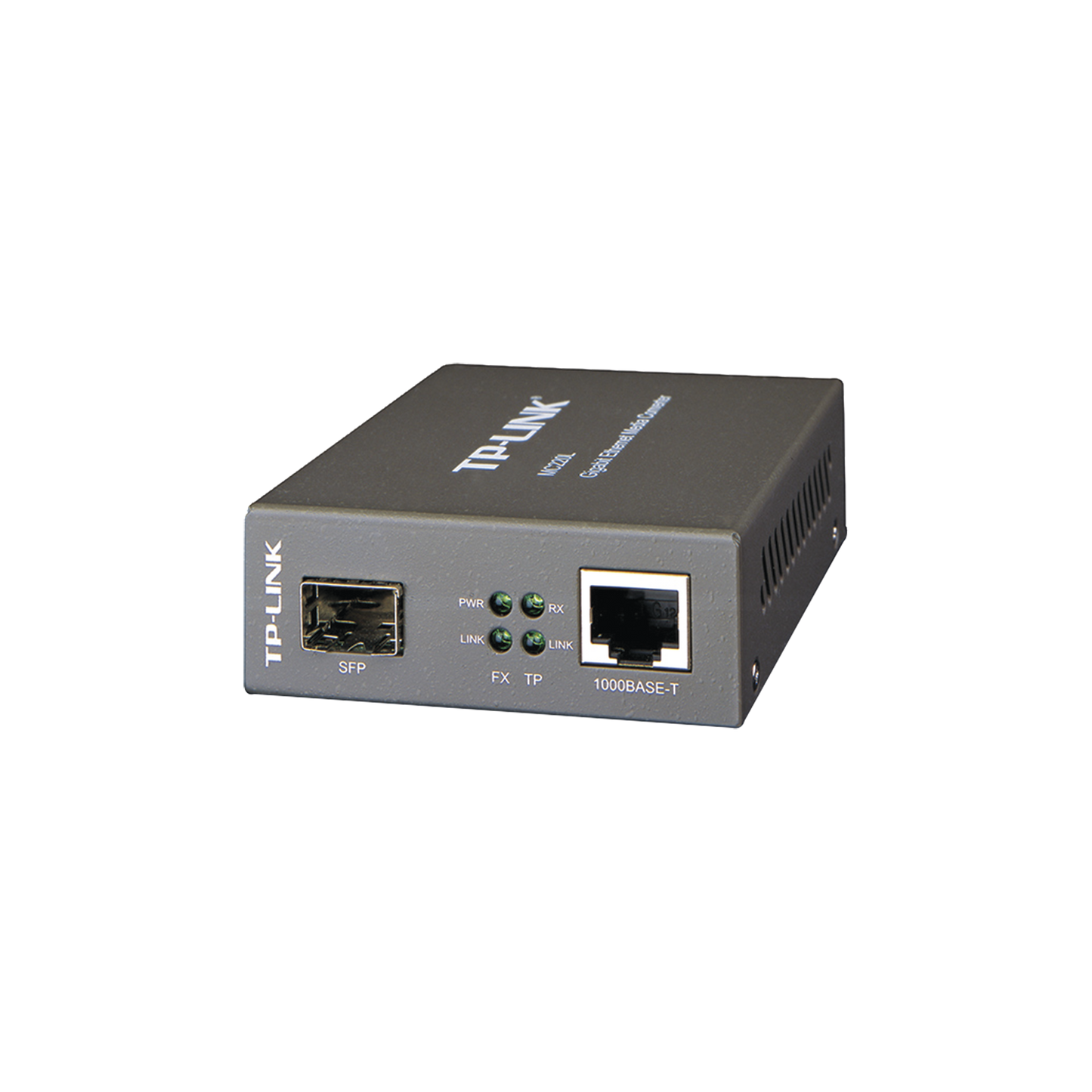 TP-LINK Convertidor Fibra Óptica: 1 SFP 1000 Mbps, 1 RJ45 10/100/1000 Mbps, Compatible Monomodo y Multimodo, Plug and Play