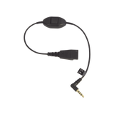 Jabra Cord QD a conector de 3.5 mm con Push-to-Talk para teléfonos celulares smartphones (8800-00-103)