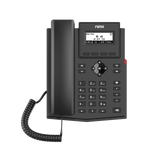 Teléfono IP empresarial para 2 lineas SIP con pantalla LCD, Códec Opus, conferencia de 3 vías, PoE.
