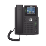 Teléfono IP Empresarial con Estándares Europeos, 6 lineas SIP con pantalla LCD a color, puertos Gigabit, IPv6, Opus y conferencia de 3 vías, PoE/DC
